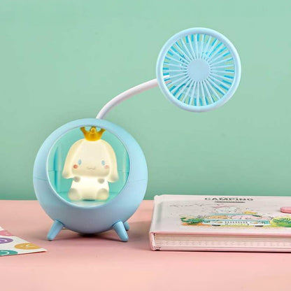 Lámparita y ventilador Cinnamoroll