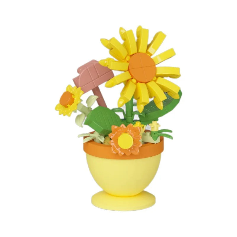 Set de bloques para armar de girasoles (152 pcs)