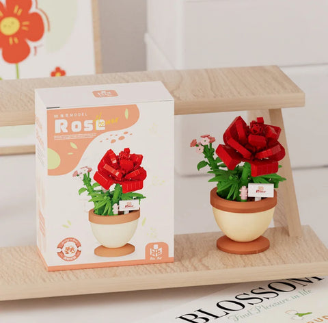 Set de bloques para armar de rosas (190 pcs)
