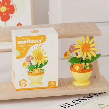 Set de bloques para armar de girasoles (152 pcs)