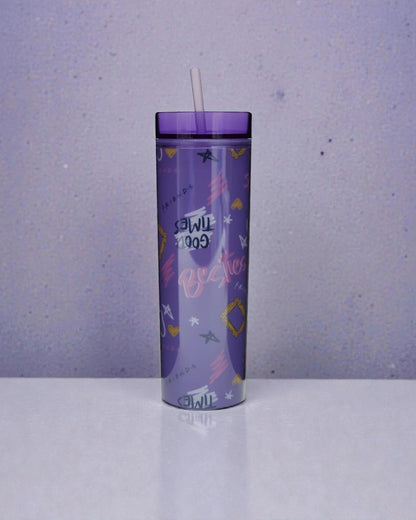Vaso plástico con tapa y pajilla de Friends