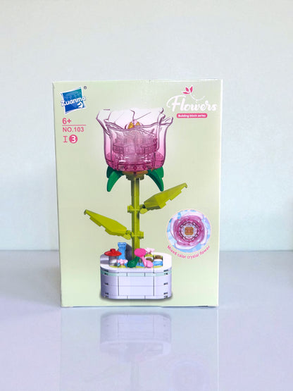 Set de bloques para armar de rosa (132 pcs)