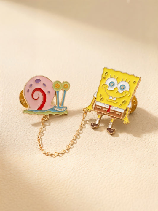 Set de pines Bob Esponja y Gary
