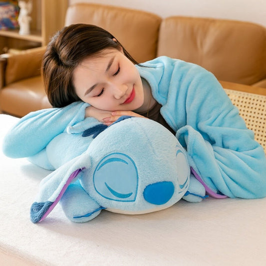 Peluche de Stitch con cobija 160 x 110 cm