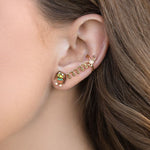 Set earcuff y aretes Toy Story baño de oro 14k