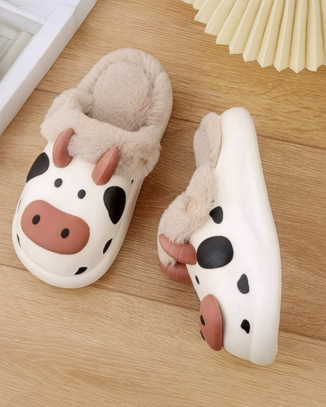 Pantuflas de vaquita talla 36