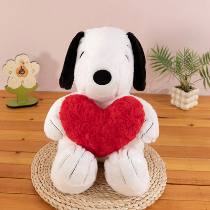 Peluche Snoopy corazón 38 cm