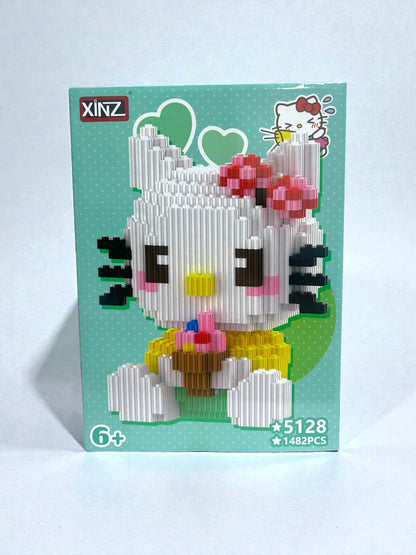 Set de bloques para armar Hello Kitty 1482 piezas