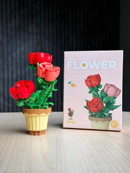 Set de bloques para armar de rosas (204 pcs)