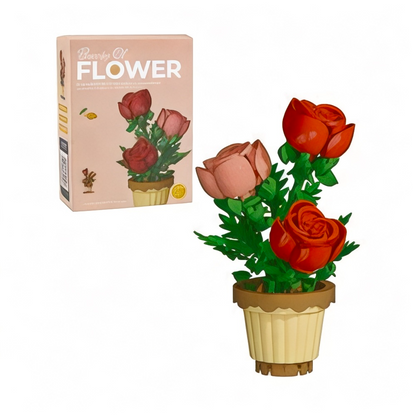 Set de bloques para armar de rosas (204 pcs)