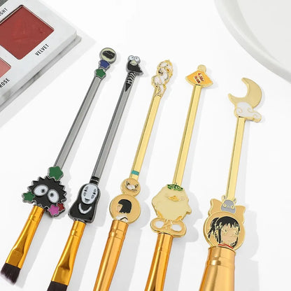 Set de 5 brochas para maquillaje Studio Ghibli