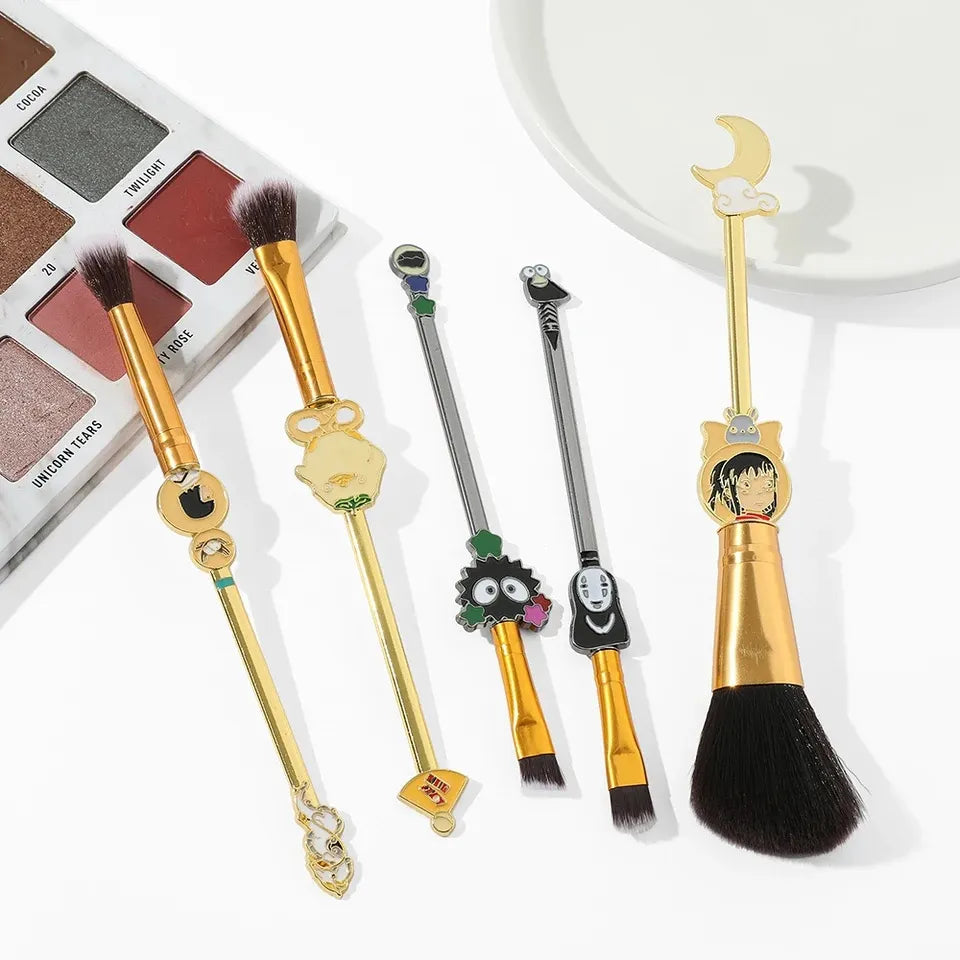 Set de 5 brochas para maquillaje Studio Ghibli