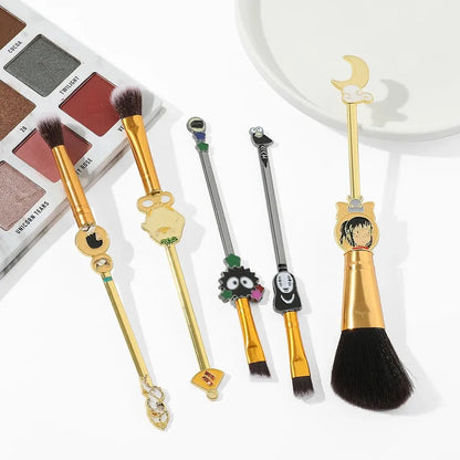 Set de 5 brochas para maquillaje Studio Ghibli