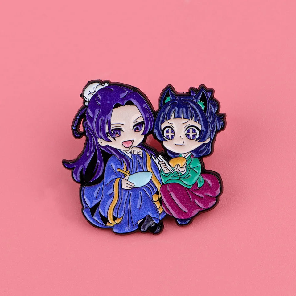 Pin de Maomao y Jinshi de Los diarios de la Boticaria