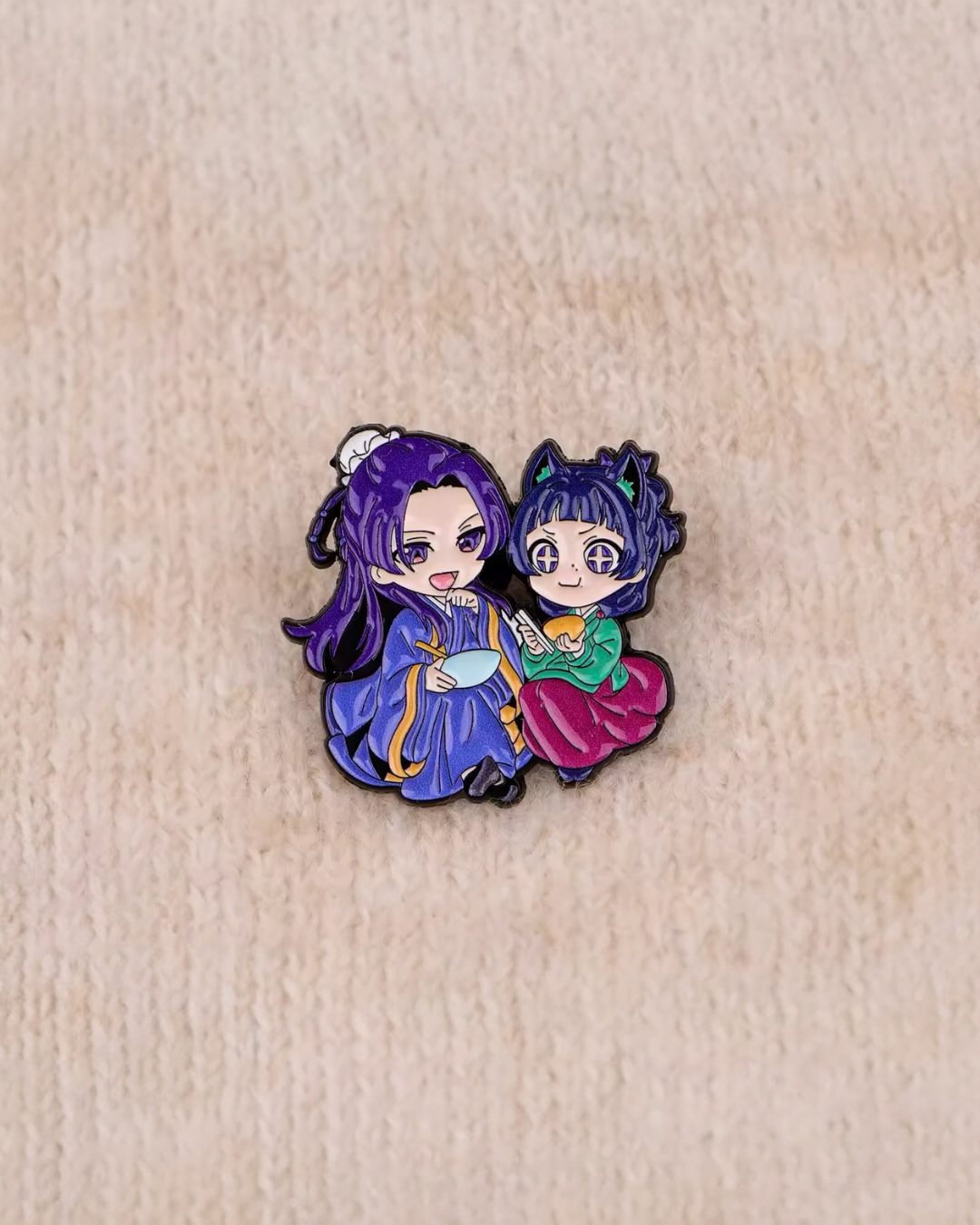 Pin de Maomao y Jinshi de Los diarios de la Boticaria