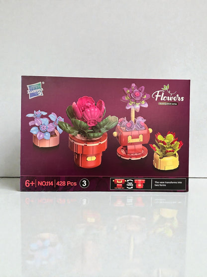 Set de bloques para armar plantas (428 piezas)