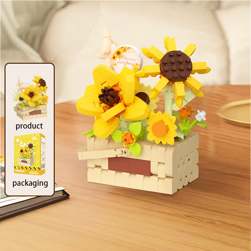 Set de bloques para armar de girasoles (394)