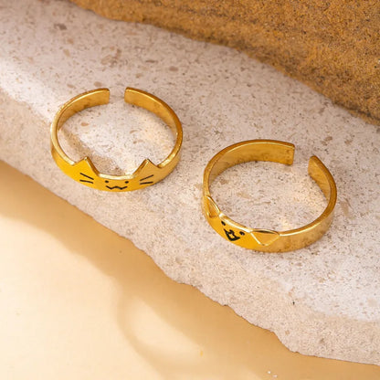 Set de anillos gatito y perrito