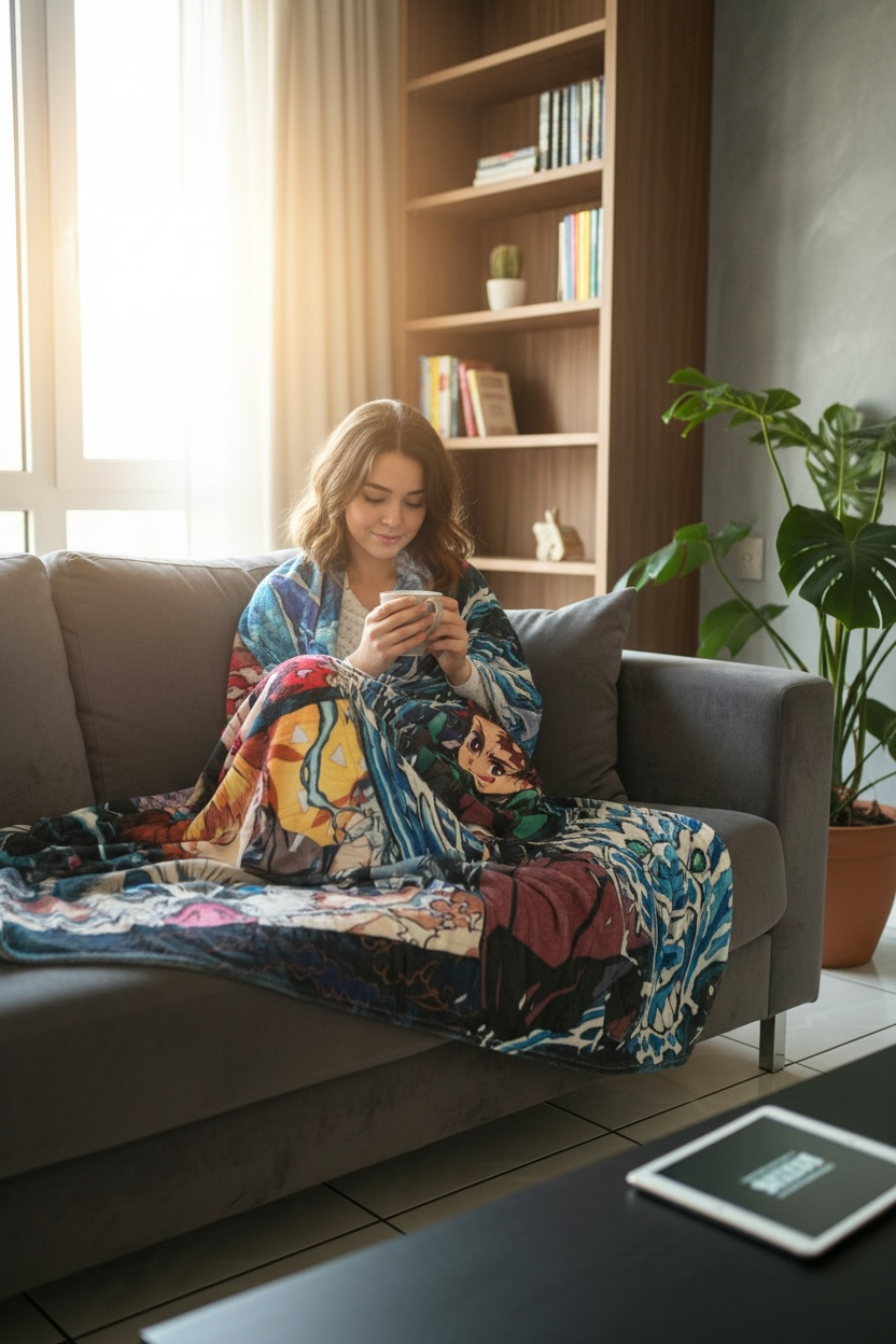 Cobija Kimetsu no Yaiba 150 cm x 130 cm