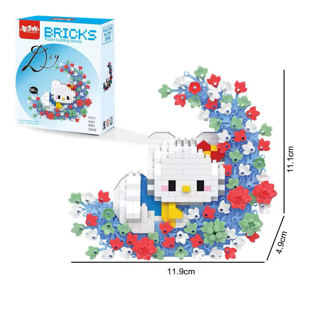 Set de bloques para armar Hello Kitty