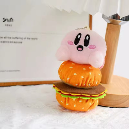 Llavero peluche Kirby hamburguesa