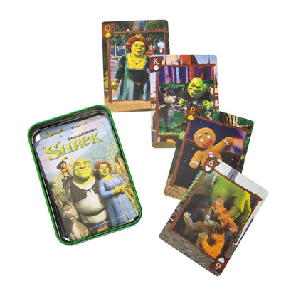 Juego original de cartas naipe caja metálica Shrek