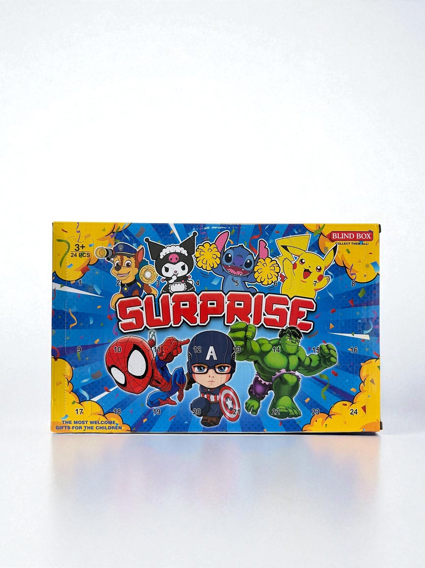 Calendario de adviento personajes varios