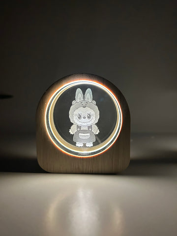Lámpara de Cristal Labubu