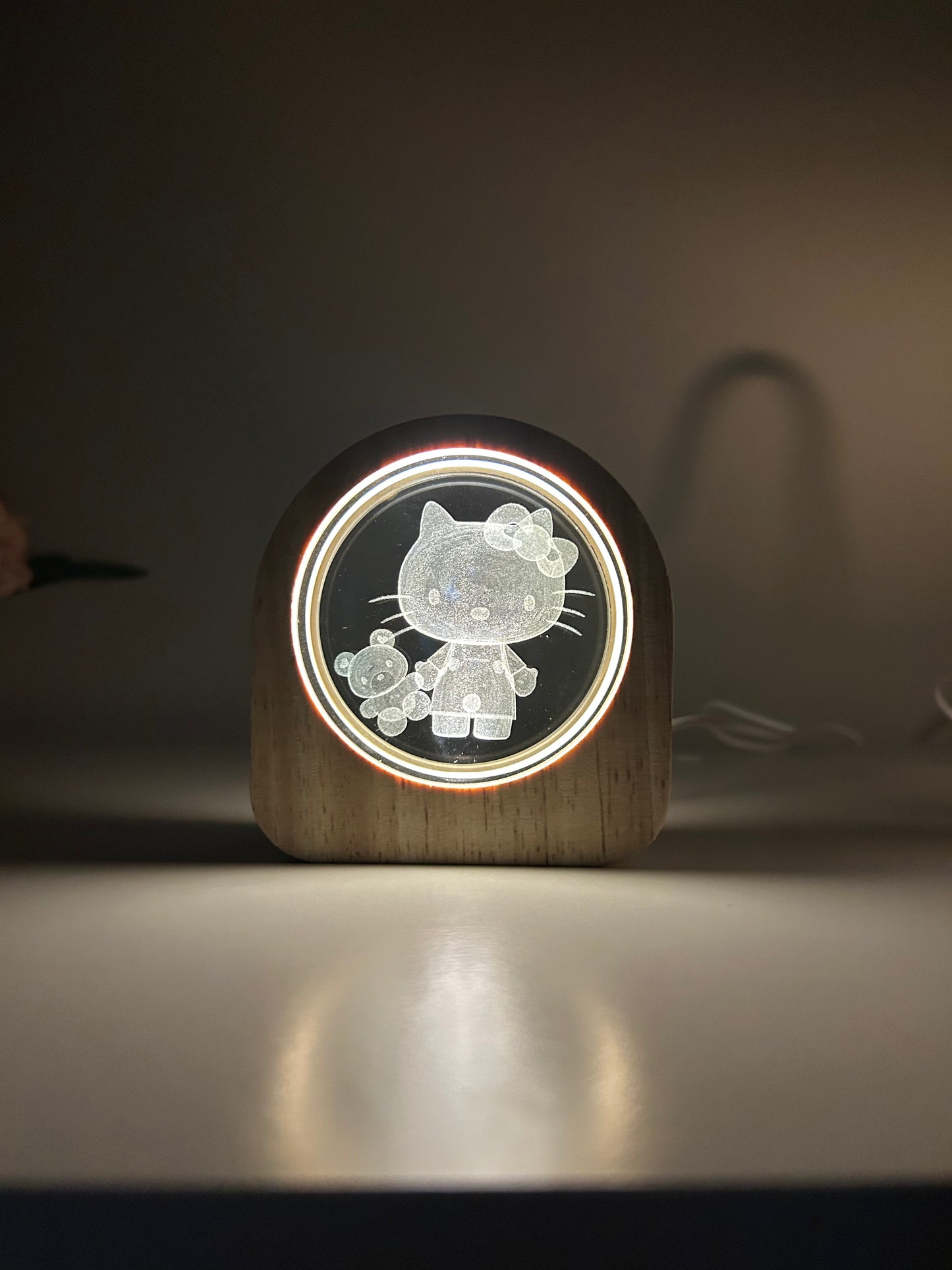 Lámpara de Cristal Hello Kitty