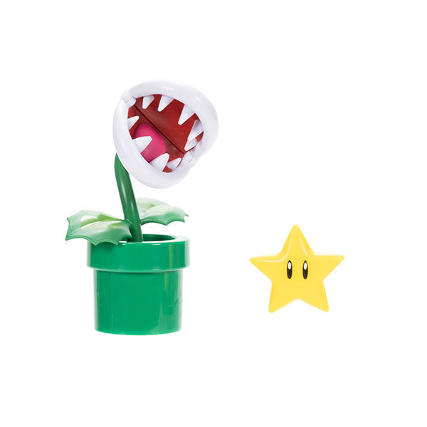 Figura original articulada de Planta Piraña Super Mario 3D World