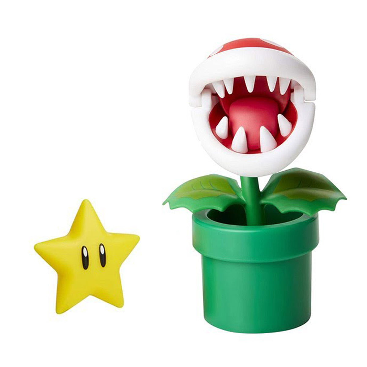 Figura original articulada de Planta Piraña Super Mario 3D World