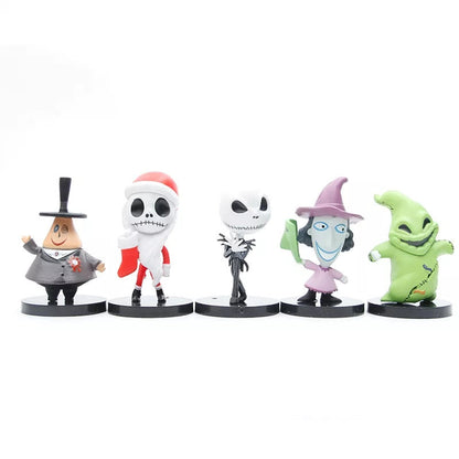 Set de 5 figuras Nightmare Before Christmas 7 cm
