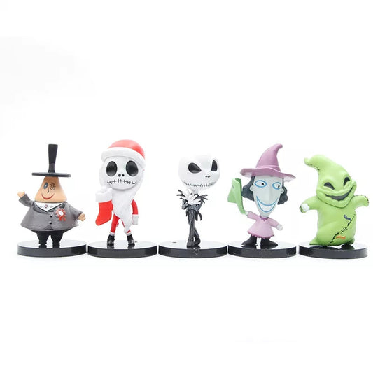 Set de 5 figuras Nightmare Before Christmas 7 cm