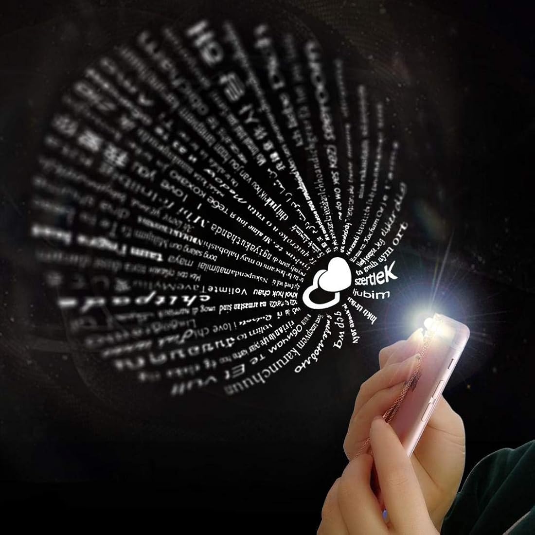 Collar Te amo en 100 idiomas