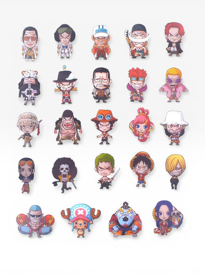 Set de 24 imanes para refrigeradora One Piece