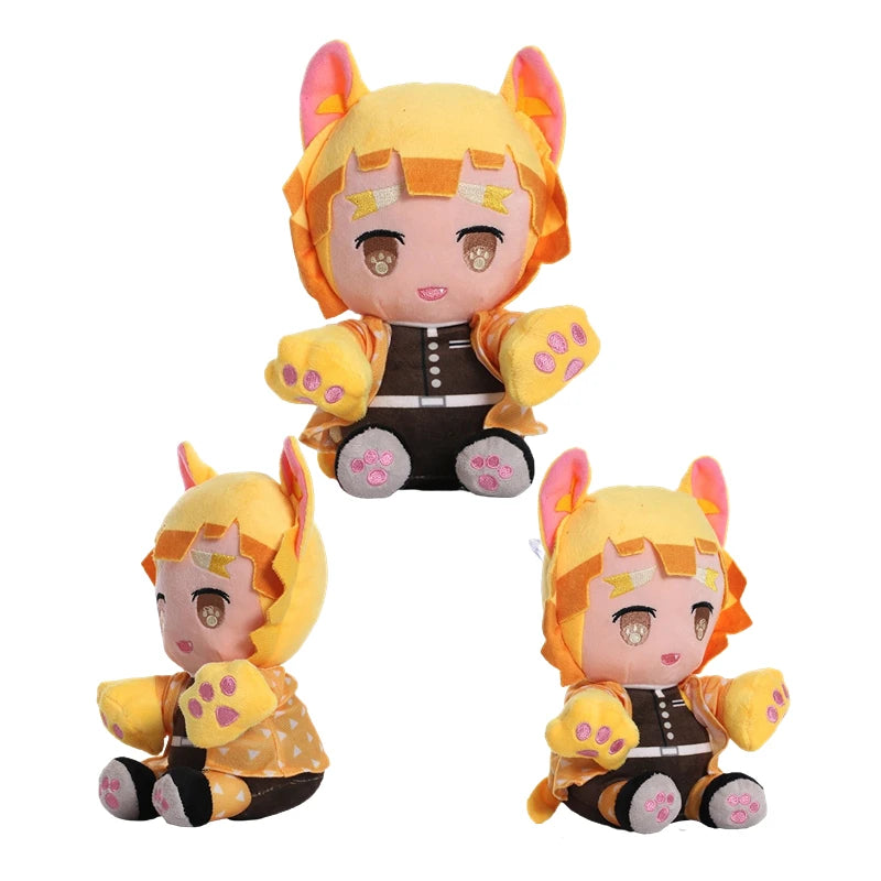 Peluche Zenitsu disfraz gatito 20 cm