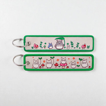 Llavero tejido de Totoro