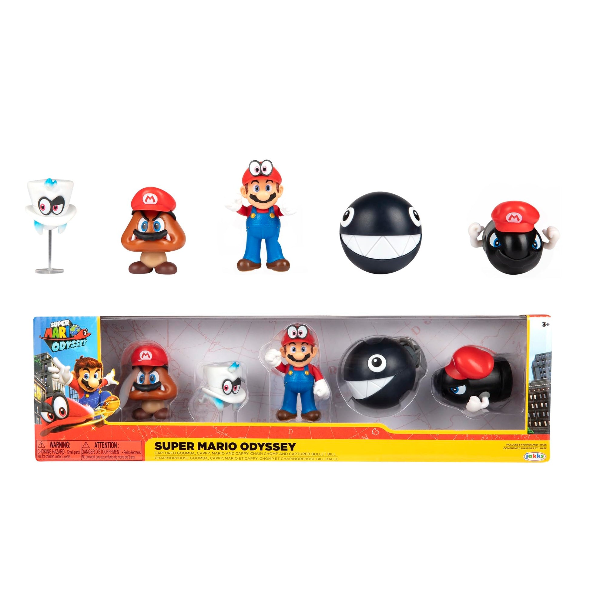 Set de 5 figuras originales de Super Mario Odyssey 