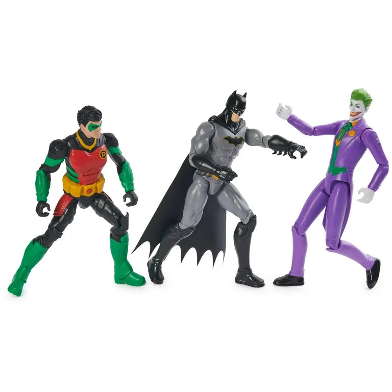 Figuras originales DC Comics Batman y Robin VS The Joker 30 cm