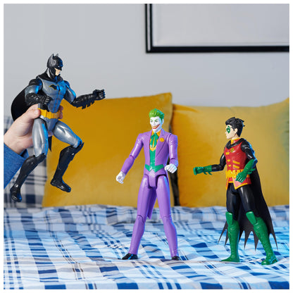 Figuras originales DC Comics Batman y Robin VS The Joker 30 cm