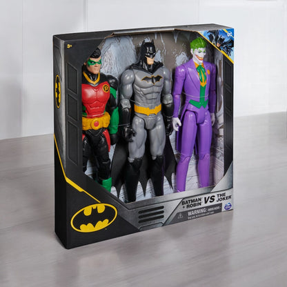 Figuras originales DC Comics Batman y Robin VS The Joker 30 cm