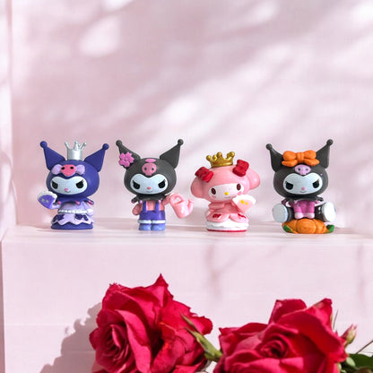 Set de 4 figuras Kuromi y My Melody 4-5 cm