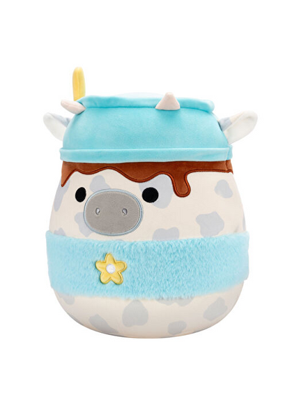 Peluche original Squishmallow Mustafa The Cow 35 cm