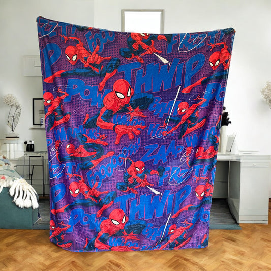 Cobija Spiderman 150 cm x 130 cm