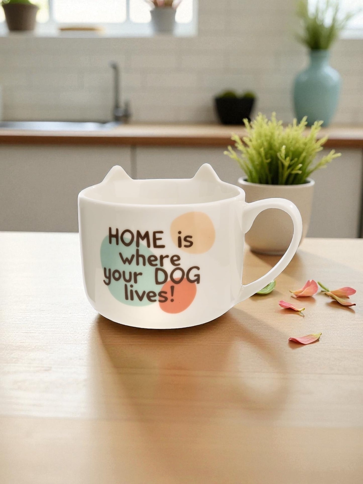 Taza cerámica perrito