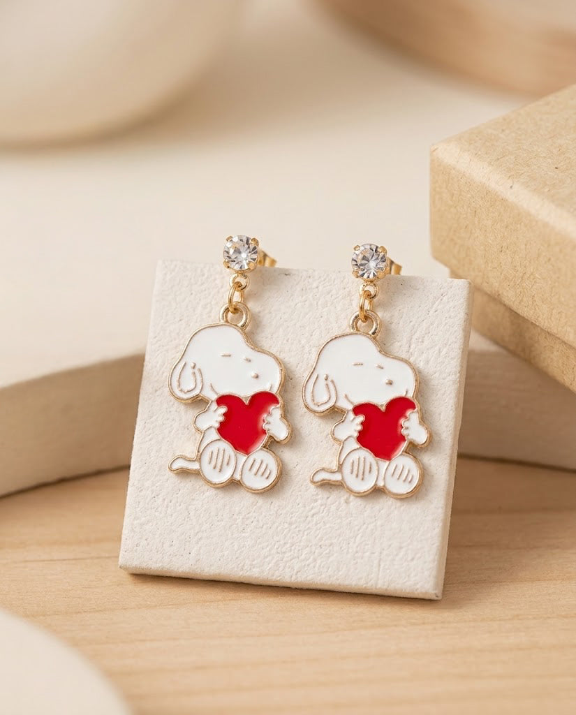 Aretes de Snoopy