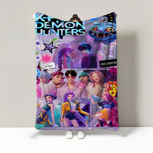 Cobija de KPop Demon Hunters 130 x 100 cm