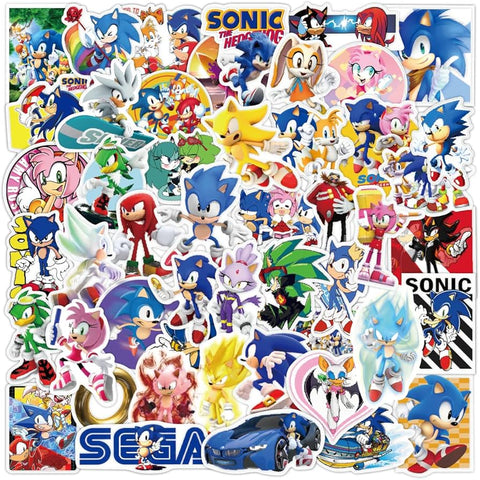 Set de 50 stickers de Sonic