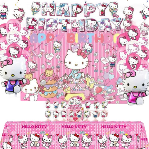 Set de decoración Hello Kitty 55 piezas