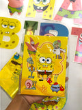 Set de decoración para fiesta Bob Esponja 65 piezas